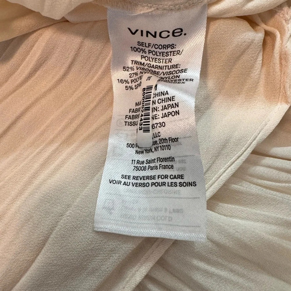 VINCE | Ivory Rib Mock Neck Long Sleeve Blouse (M) - Picture 11 of 11